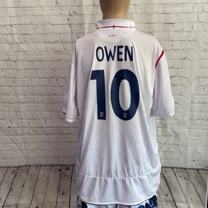 2005-2007 Authentic England Owen Home Kit